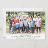 ファミリモダン懇親会ファミリーツリー写真 招待状 (正面)