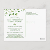 ファミリモダン懇親会フォトツリー招待状 ポストカード (裏面)