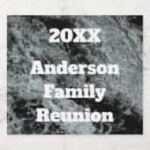 ファミリモダン懇親会白黒落下水 ビールラベル (シングルラベル)