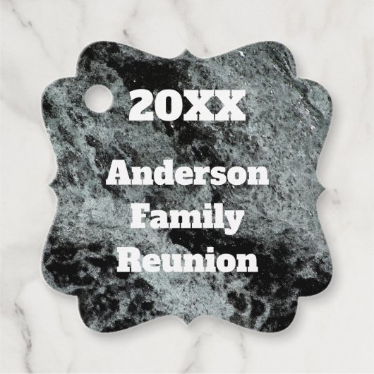 ファミリモダン懇親会白黒落下水 フェイバータグ (正面)