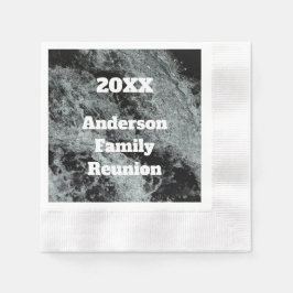 ファミリモダン懇親会白黒落下水 縁ありカクテルナプキン