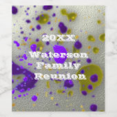 ファミリモダン懇親会絵を描（ばちゃばちゃ）跳ねるイベント ワインラベル (シングルラベル)