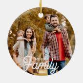 ファミリモダン2写真名カスタム色 セラミックオーナメント (裏面)