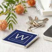 ファミリモノグラムのイニシャルのカップル名 キーホルダー (側面)