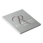 ファミリモノグラムのメモ ノートパッド (アングル)