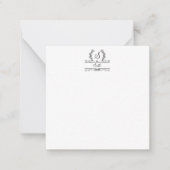 ファミリモノグラムの名スクリプトの実葉行 ノートカード (正面)