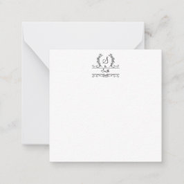 ファミリモノグラムの名スクリプトの実葉行 ノートカード