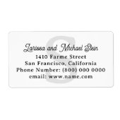 ファミリモノグラムの名住所（白） ラベル (正面)