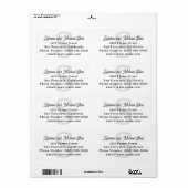 ファミリモノグラムの名住所（白） ラベル (フルシート)