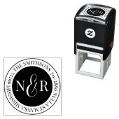 ファミリモノグラムの名差出人住所循環 セルフインキングスタンプ (インサイチュ)