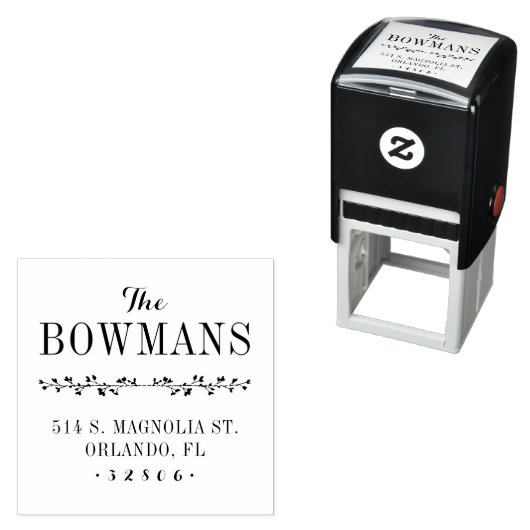 ファミリモノグラムアドレススタンプ セルフインキングスタンプ (インサイチュ)