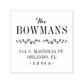 ファミリモノグラムアドレススタンプ セルフインキングスタンプ (デザイン)