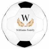 ファミリモノグラム名金ゴールドブラック サッカーボール (正面)