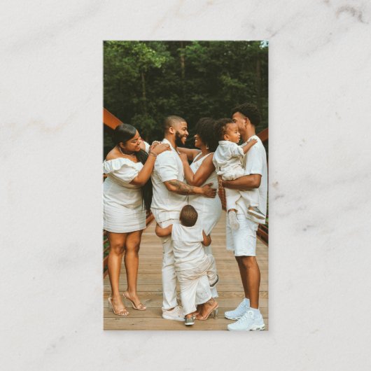 ファミリライフスタイルインフルエンサーのコンテンツ作成者の写真 名刺 (正面)