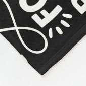 ファミリルパーソナライズされたール名前向き黒 フリースブランケット (角)