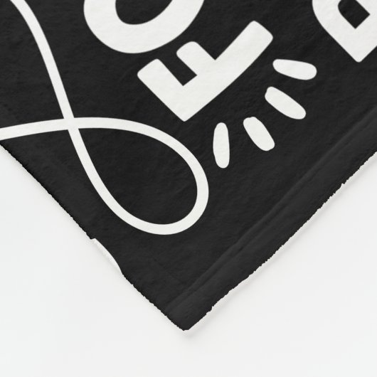 ファミリルパーソナライズされたール名前向き黒 フリースブランケット (角)