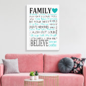 ファミリルールキャンバス キャンバスプリント (インサイチュ (リビング))
