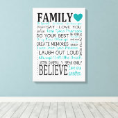 ファミリルールキャンバス キャンバスプリント (インサイチュ (ウッドフロア))