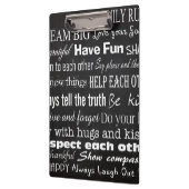 ファミリルール名パーソナライズされたCusクリップボード クリップボード (左)