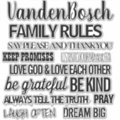 ファミリルール等高線カスタム形状 シール (正面)