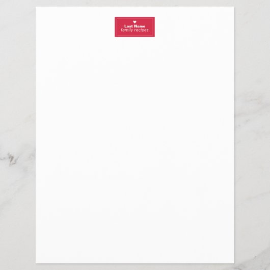 ファミリレシピ チラシ (正面)