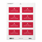 ファミリレシピ ラベル (フルシート)