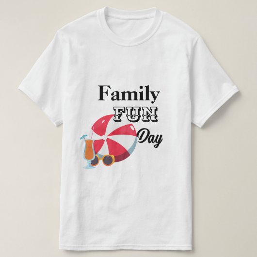 ファミリーおもしろいデイTシャツ Tシャツ (デザイン正面)
