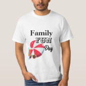 ファミリーおもしろいデイTシャツ Tシャツ (正面)