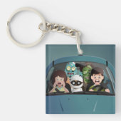 ファミリーおもしろいバケーションハロウィーン悪夢 キーホルダー (正面)