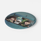 ファミリーおもしろいバケーションハロウィーン悪夢 ペーパープレート (アングル)