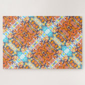 ファミリーおもしろい絵を描抽象芸術万華鏡のように千変万化するパターンモザイク ジグソーパズル (横)