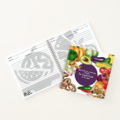 ファミリーお気に入りのパープルウォーターカラー野菜レシピ ノートブック (内部)