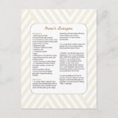 ファミリーお気に入りのレシピシェブロン – ラザニア ポストカード (正面)