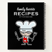 ファミリーお気に入りのレシピ主催おもしろい漫画家 ノートブック (裏面)