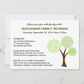 ファミリーお洒落ツリーファミリー懇親会招待状 招待状 (正面)