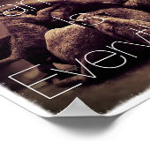 ファミリーかわいらし感動的引用文 ポスター (角)