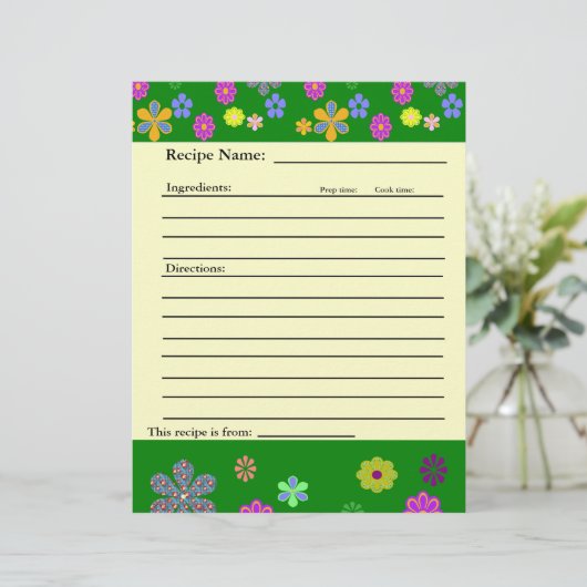 ファミリーのお気に入りバインダーのレシピページ (スタンド正面)