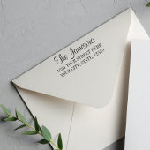 ファミリーまたはプロフェッショナルエレガント差出人住所 セルフインキングスタンプ