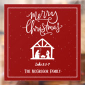 (ファミリーまたは事業所の名前) より クリスマスを祝って ウィンドウサイン (シート2)