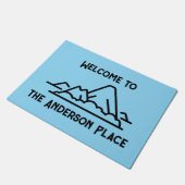 ファミリーアイランドへようこそ ドアマット (アングル)