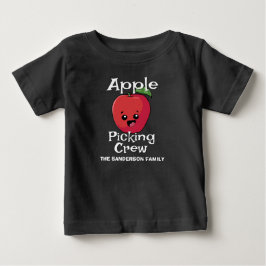 ファミリーアップルピッキングクルー秋秋マッチング ベビーTシャツ