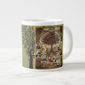 ファミリーアンテイストツリー系図学 ジャンボコーヒーマグカップ (正面右)