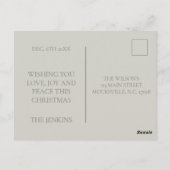 ファミリーアーチフォトクリスマス ポストカード (裏面)