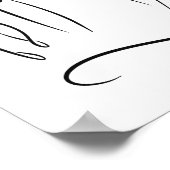 ファミリーアートポスター | ミニマル姿スケッチ ポスター (角)