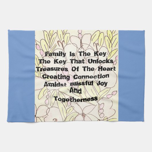 ファミリーイズザ鍵  キッチンタオル (横)