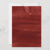 ファミリーイニシャルフォトクリスマスリースホリデーカード 招待状 (裏面)