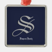 ファミリーイニシャル メタルオーナメント (正面)