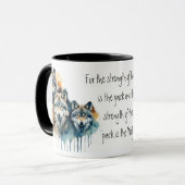 ファミリーウ感動的オフ引用文強度パック マグカップ (正面左)