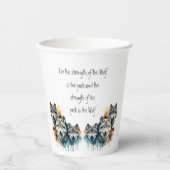 ファミリーウ感動的オフ引用文強度パック 紙コップ (正面)