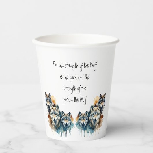 ファミリーウ感動的オフ引用文強度パック 紙コップ (正面)